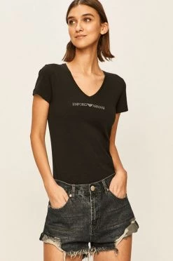 Emporio Armani Underwear Γυναικεία Κοντομάνικο Emporio Armani - Μπλουζάκι μαύρο