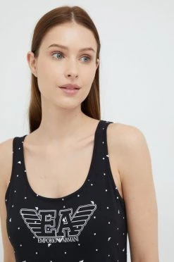 Γυναικεία Πιτζάμα Νυχτικό Emporio Armani Underwear μαύρο -Emporio Armani Underwear Κατάστημα unnamed file 1031