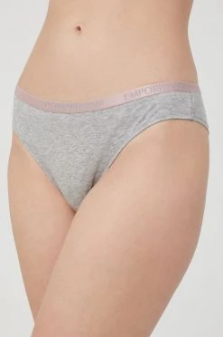 Γυναικεία Σλιπ Στρίνγκ Emporio Armani Underwear γκρι