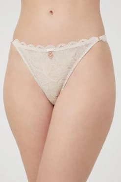 Γυναικεία Σλιπ Στρίνγκ Emporio Armani Underwear μπεζ