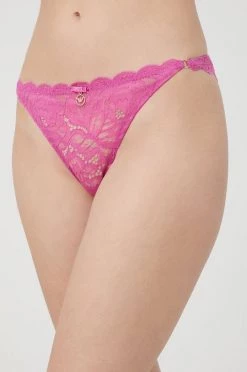 Γυναικεία Σλιπ Στρίνγκ Emporio Armani Underwear μοβ