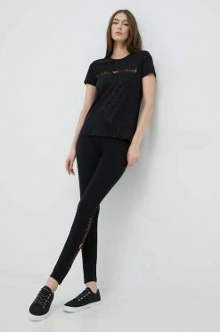 Γυναικεία Κοντομάνικο Μπλουζάκι Lounge Emporio Armani Underwear μαύρο -Emporio Armani Underwear Κατάστημα unnamed file 109