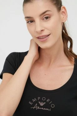 Γυναικεία Κοντομάνικο Μπλουζάκι Emporio Armani Underwear μαύρο -Emporio Armani Underwear Κατάστημα unnamed file 1116