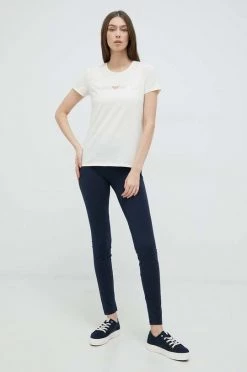 Γυναικεία Κοντομάνικο Μπλουζάκι Lounge Emporio Armani Underwear μπεζ -Emporio Armani Underwear Κατάστημα unnamed file 114