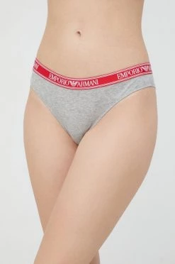 Γυναικεία Σλιπ Βραζιλιάνικο στρίνγκ Emporio Armani Underwear (2-pack) γκρι