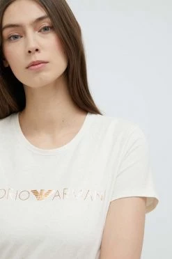 Γυναικεία Κοντομάνικο Μπλουζάκι Lounge Emporio Armani Underwear μπεζ -Emporio Armani Underwear Κατάστημα unnamed file 115