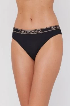 Γυναικεία Σλιπ Βραζιλιάνικο στρίνγκ Emporio Armani Underwear μαύρο