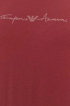 Emporio Armani Underwear Γυναικεία Πιτζάμα Μπλουζάκι πιτζάμας Emporio Armani κάστανο -Emporio Armani Underwear Κατάστημα unnamed file 1220