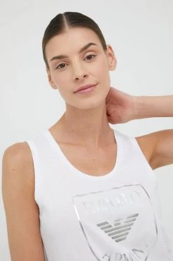 Γυναικεία Αμάνικος Βαμβακερό τοπ Emporio Armani Underwear άσπρο -Emporio Armani Underwear Κατάστημα unnamed file 1290