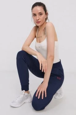 Γυναικεία Αμάνικος Top Emporio Armani Underwear κρεμ