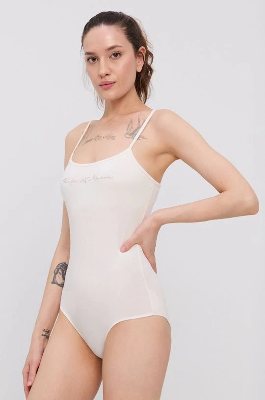 Γυναικεία Αμάνικος Top Emporio Armani Underwear κρεμ 4 Γυναικεία Αμάνικος Top Emporio Armani Underwear κρεμ - Image 2