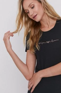 Emporio Armani Underwear Γυναικεία Πιτζάμα Μπλουζάκι πιτζάμας Emporio Armani μαύρο -Emporio Armani Underwear Κατάστημα unnamed file 1389