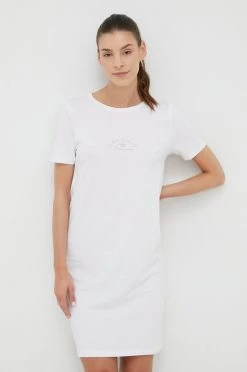 Γυναικεία Πιτζάμα Νυχτερινή μπλούζα Emporio Armani Underwear χρώμα: άσπρο