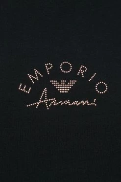 Γυναικεία Πιτζάμα Νυχτερινή μπλούζα Emporio Armani Underwear χρώμα: μαύρο -Emporio Armani Underwear Κατάστημα unnamed file 1444