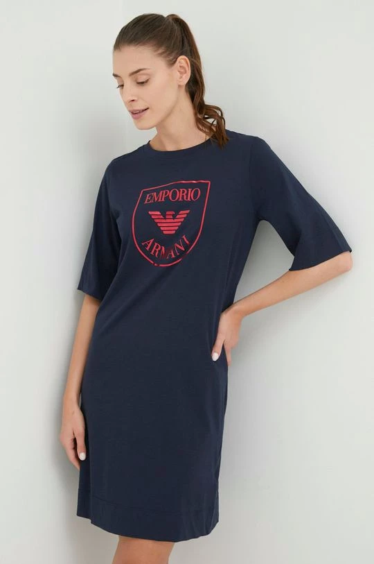 Γυναικεία Πιτζάμα Βαμβακερό νυχτικό Emporio Armani Underwear ναυτικό μπλε 3 Γυναικεία Πιτζάμα Βαμβακερό νυχτικό Emporio Armani Underwear ναυτικό μπλε