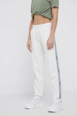 Γυναικεία Παντελόνια φόρμας Παντελόνι Emporio Armani Underwear χρώμα: κρεμ