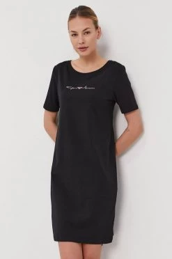 Emporio Armani Underwear Γυναικεία Πιτζάμα Νυχτικό Emporio Armani χρώμα: μαύρο