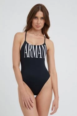 Γυναικεία Ολόσωμα Ολόσωμο μαγιό Emporio Armani Underwear μαύρο