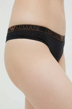 Γυναικεία Σλιπ Στρίνγκ Emporio Armani Underwear μαύρο -Emporio Armani Underwear Κατάστημα unnamed file 196