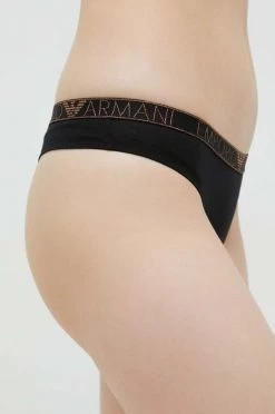 Γυναικεία Σλιπ Στρίνγκ Emporio Armani Underwear μαύρο -Emporio Armani Underwear Κατάστημα unnamed file 197