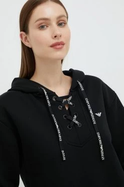 Γυναικεία Χωρίς φερμουάρ Μπλούζα Emporio Armani Underwear μαύρο, με κουκούλα 7 Γυναικεία Χωρίς φερμουάρ Μπλούζα Emporio Armani Underwear μαύρο, με κουκούλα -Emporio Armani Underwear Κατάστημα unnamed file 2