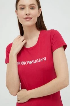 Γυναικεία Κοντομάνικο Μπλουζάκι Emporio Armani Underwear ροζ