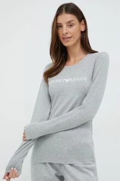 Γυναικεία Μακρυμάνικο Longsleeve Emporio Armani Underwear γκρι