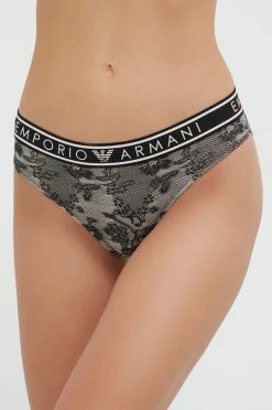 Γυναικεία Σλιπ Emporio Armani Underwear (2-pack) μαύρο