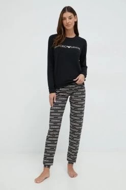 Γυναικεία Πιτζάμα Emporio Armani Underwear μαύρο