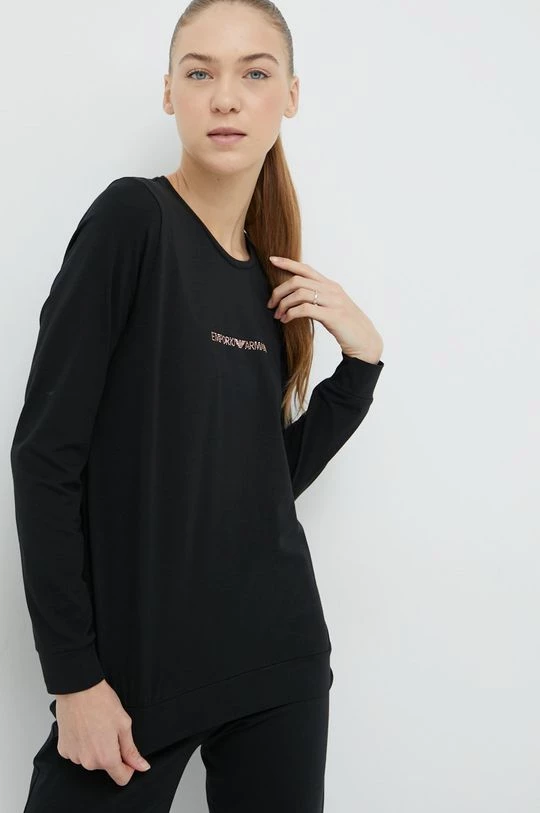 Γυναικεία Πιτζάμα Emporio Armani Underwear μαύρο 5 Γυναικεία Πιτζάμα Emporio Armani Underwear μαύρο - Image 3