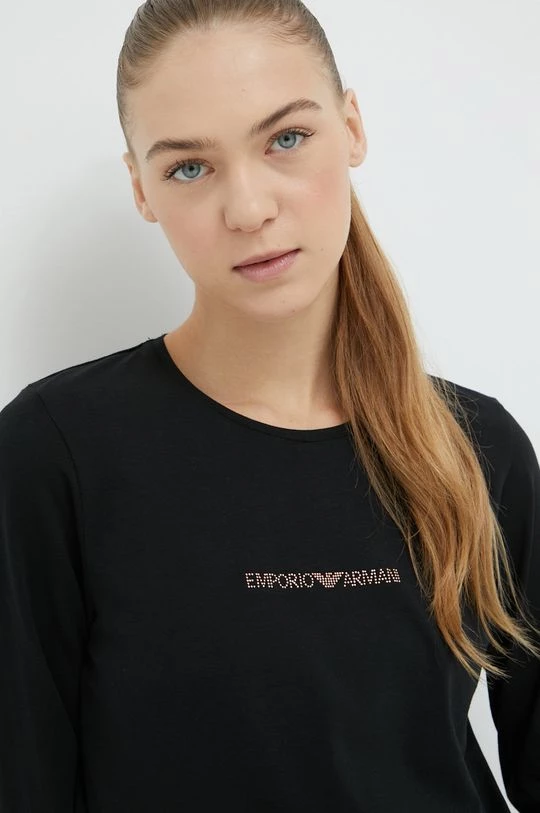 Γυναικεία Πιτζάμα Emporio Armani Underwear μαύρο 7 Γυναικεία Πιτζάμα Emporio Armani Underwear μαύρο - Image 5