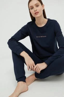 Γυναικεία Πιτζάμα Emporio Armani Underwear ναυτικό μπλε
