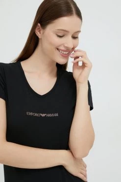 Γυναικεία Κοντομάνικο Μπλουζάκι Emporio Armani Underwear μαύρο -Emporio Armani Underwear Κατάστημα unnamed file 284