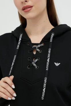 Γυναικεία Χωρίς φερμουάρ Μπλούζα Emporio Armani Underwear μαύρο, με κουκούλα 8 Γυναικεία Χωρίς φερμουάρ Μπλούζα Emporio Armani Underwear μαύρο, με κουκούλα -Emporio Armani Underwear Κατάστημα unnamed file 3