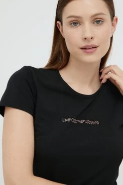 Γυναικεία Κοντομάνικο Μπλουζάκι Emporio Armani Underwear μαύρο -Emporio Armani Underwear Κατάστημα unnamed file 304
