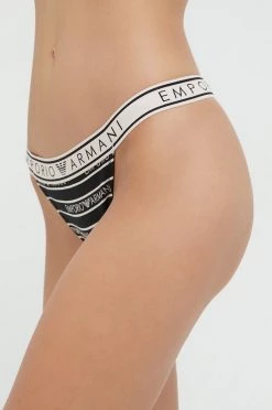 Γυναικεία Σλιπ Στρίνγκ Emporio Armani Underwear (2-pack) μαύρο -Emporio Armani Underwear Κατάστημα unnamed file 389