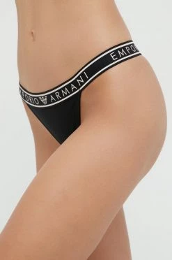 Γυναικεία Σλιπ Στρίνγκ Emporio Armani Underwear (2-pack) μαύρο -Emporio Armani Underwear Κατάστημα unnamed file 390