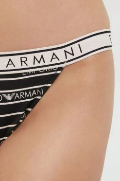 Γυναικεία Σλιπ Στρίνγκ Emporio Armani Underwear (2-pack) μαύρο -Emporio Armani Underwear Κατάστημα unnamed file 391
