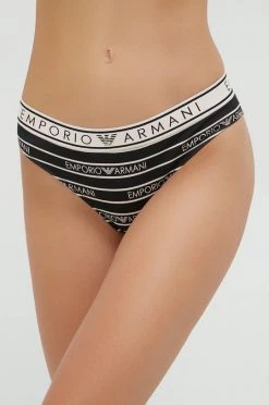 Γυναικεία Σλιπ Emporio Armani Underwear (2-pack) μαύρο