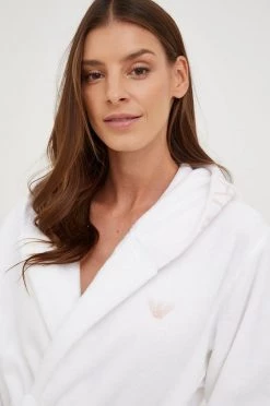 Γυναικεία Μπουρνούζια Βαμβακερό μπουρνούζι Emporio Armani Underwear άσπρο -Emporio Armani Underwear Κατάστημα unnamed file 448