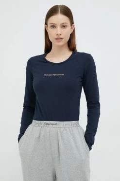 Γυναικεία Μακρυμάνικο Longsleeve Emporio Armani Underwear ναυτικό μπλε