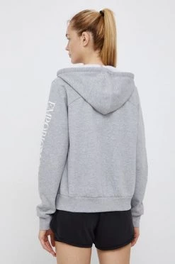 Γυναικεία Με φερμουάρ Μπλούζα Emporio Armani Underwear χρώμα: γκρι -Emporio Armani Underwear Κατάστημα unnamed file 499