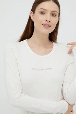 Γυναικεία Μακρυμάνικο Longsleeve Emporio Armani Underwear μπεζ -Emporio Armani Underwear Κατάστημα unnamed file 61