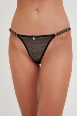 Γυναικεία Πιτζάμα Νυχτικό και στρινγκ Emporio Armani Underwear μαύρο -Emporio Armani Underwear Κατάστημα unnamed file 712