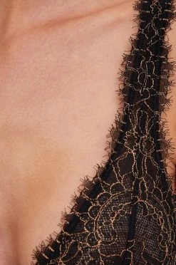 Γυναικεία Πιτζάμα Νυχτικό και στρινγκ Emporio Armani Underwear μαύρο -Emporio Armani Underwear Κατάστημα unnamed file 714