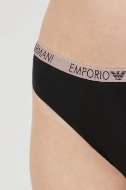 Γυναικεία Σλιπ Στρίνγκ Emporio Armani Underwear μαύρο -Emporio Armani Underwear Κατάστημα unnamed file 773