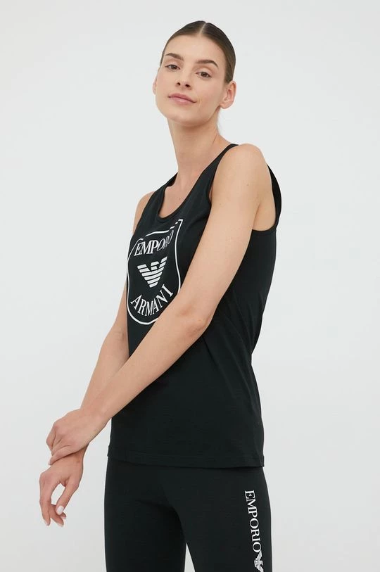 Γυναικεία Αμάνικος Βαμβακερό τοπ Emporio Armani Underwear μαύρο 4 Γυναικεία Αμάνικος Βαμβακερό τοπ Emporio Armani Underwear μαύρο - Image 2