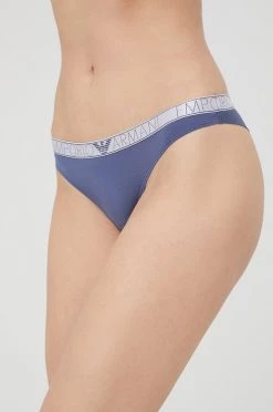 Γυναικεία Σλιπ Βραζιλιάνικο στρίνγκ Emporio Armani Underwear ναυτικό μπλε