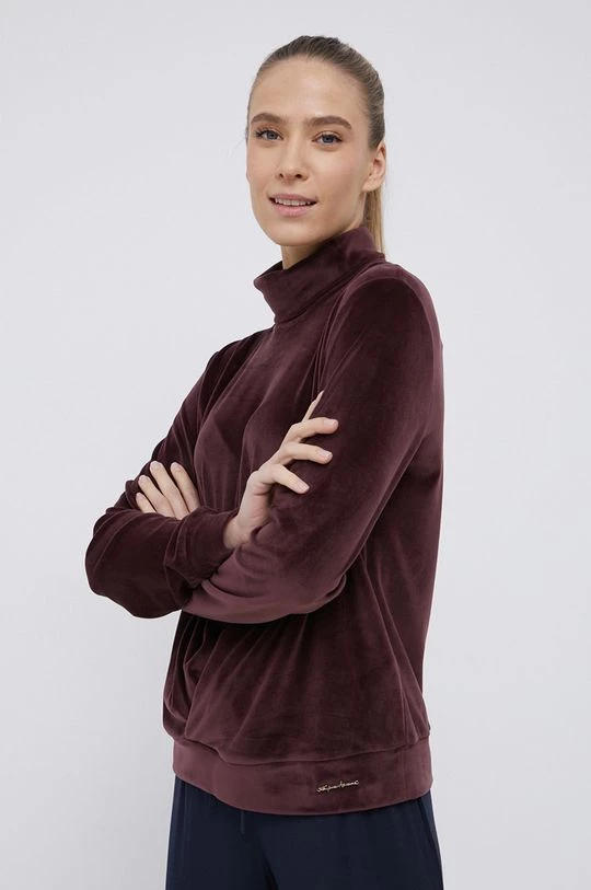 Γυναικεία Χωρίς φερμουάρ Μπλούζα Emporio Armani Underwear χρώμα: καφέ 4 Γυναικεία Χωρίς φερμουάρ Μπλούζα Emporio Armani Underwear χρώμα: καφέ - Image 2