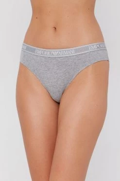 Γυναικεία Σλιπ Βραζιλιάνικο στρίνγκ Emporio Armani Underwear γκρι